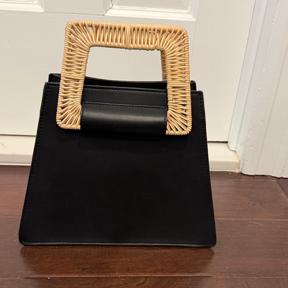 a new day Black Tote with Woven Tan Handle - Picture 1 of 2